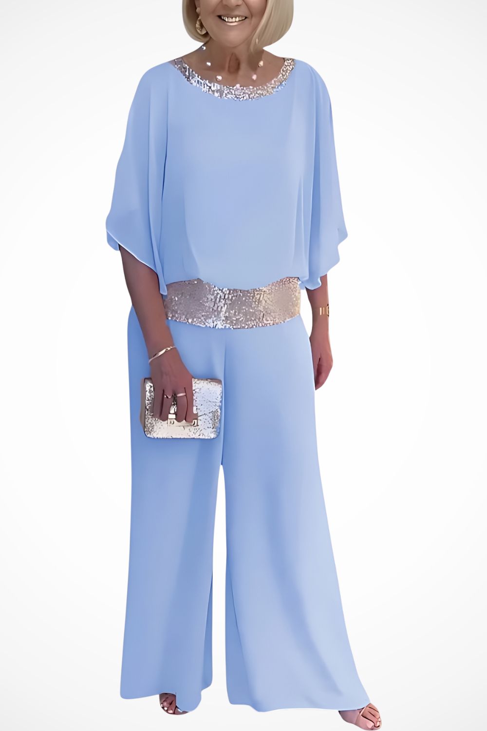 Clémentine™ | Ensemble Élégant en Mousseline de Soie