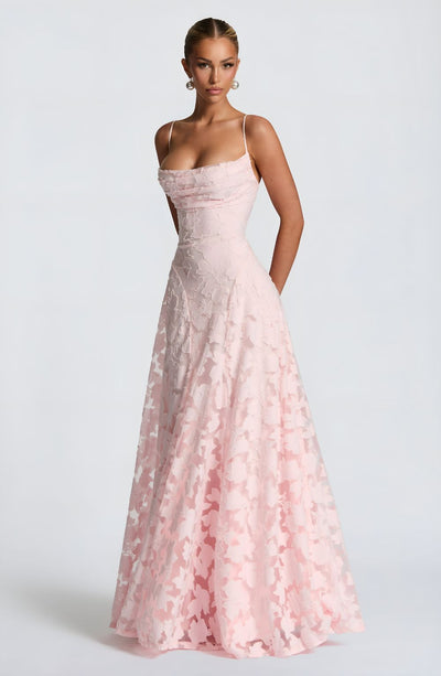 Émilie™ | Robe longue à Corset en Dentelle