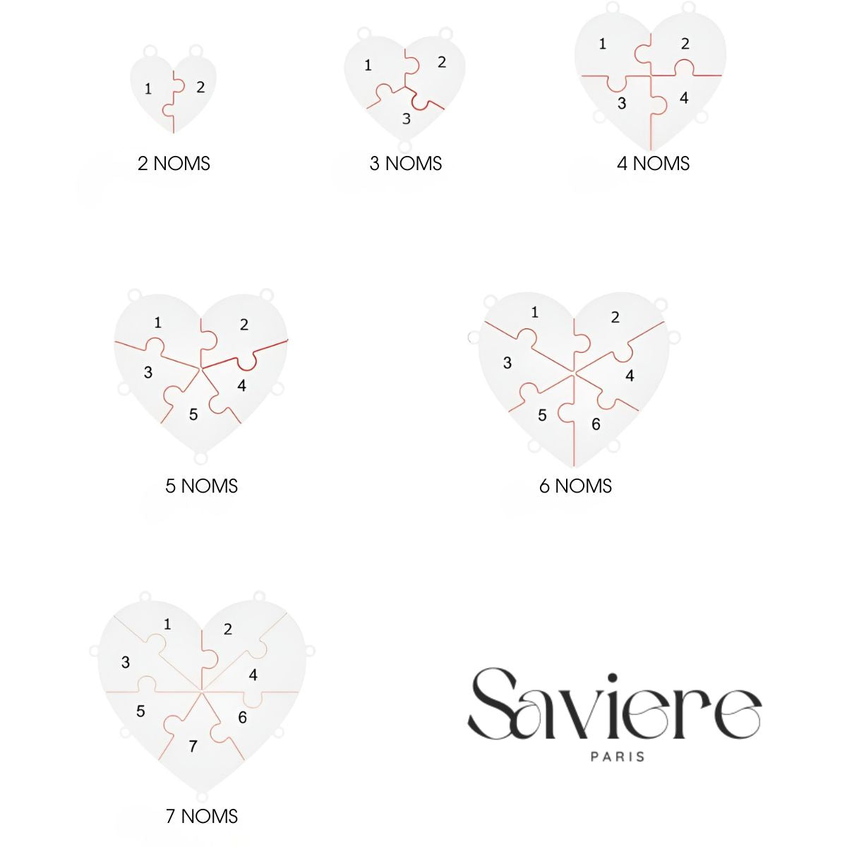 Unisson™ | Collier Puzzle Cœur