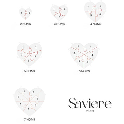 Unisson™ | Collier Puzzle Cœur