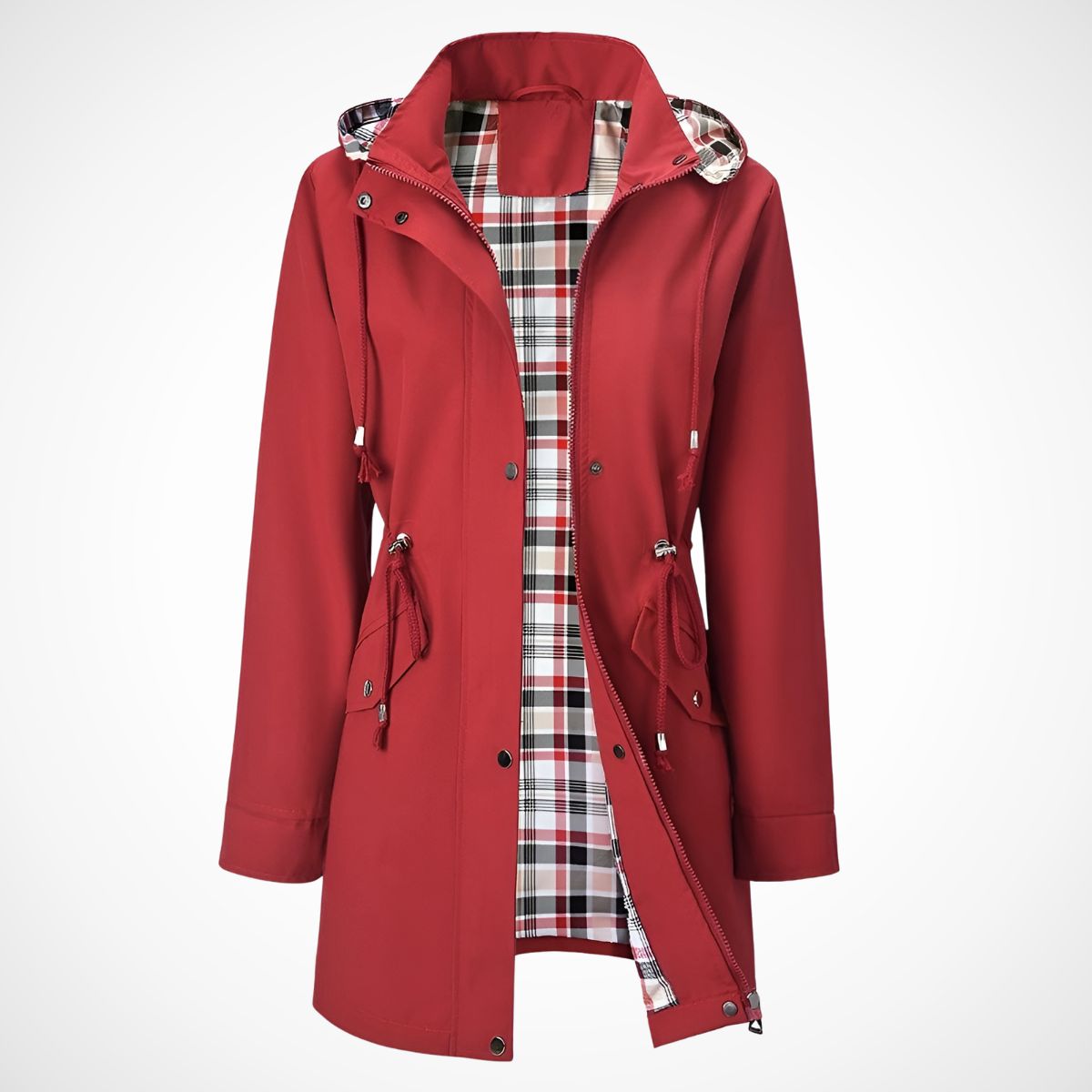 Iris™ | Veste Imperméable à Carreaux