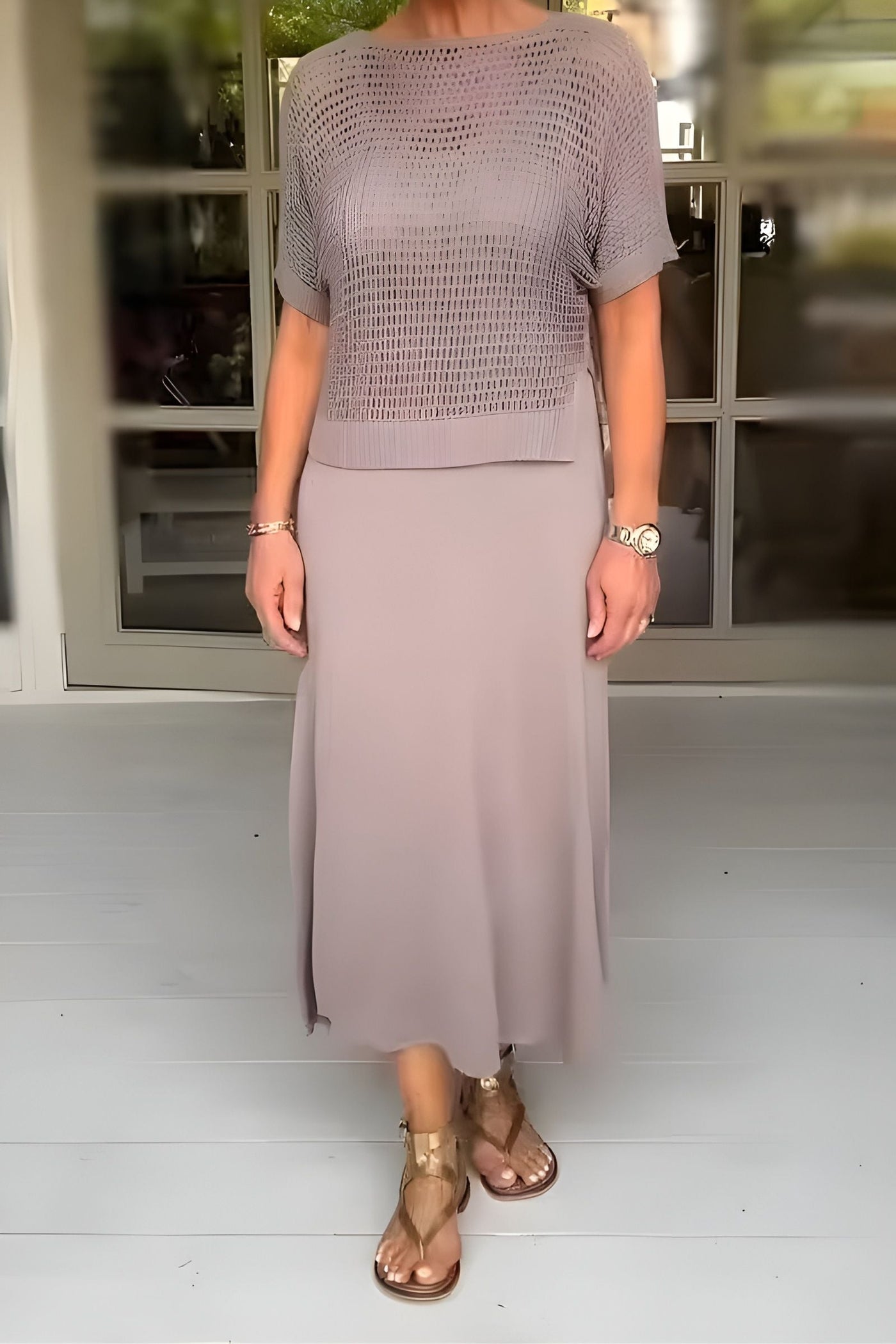 Pauline™ | Robe d'été avec Haut en Tricot