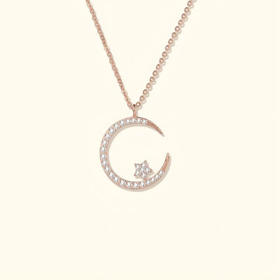 Lunéria™ | Collier Lune et Étoiles