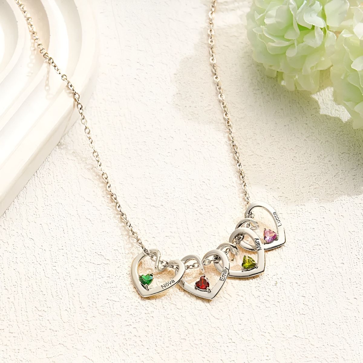 Coeurlien™ | Collier Personnalisé pour Maman & Mamie