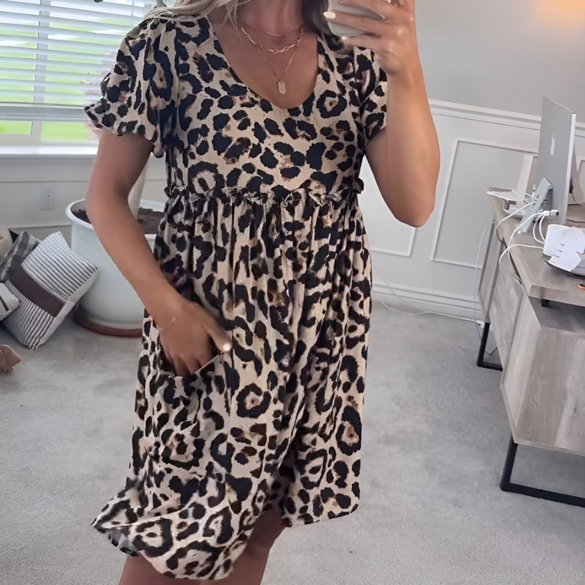 Léora™ | Robe à Imprimé Léopard