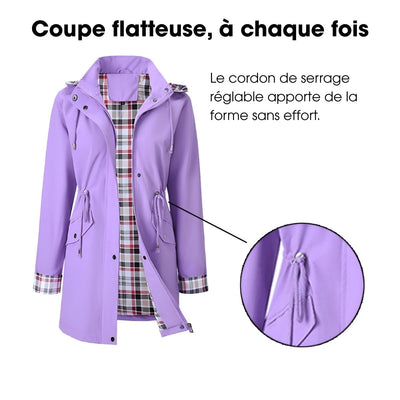 Iris™ | Veste Imperméable à Carreaux