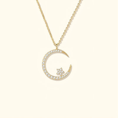 Lunéria™ | Collier Lune et Étoiles