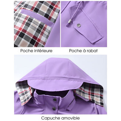 Iris™ | Veste Imperméable à Carreaux