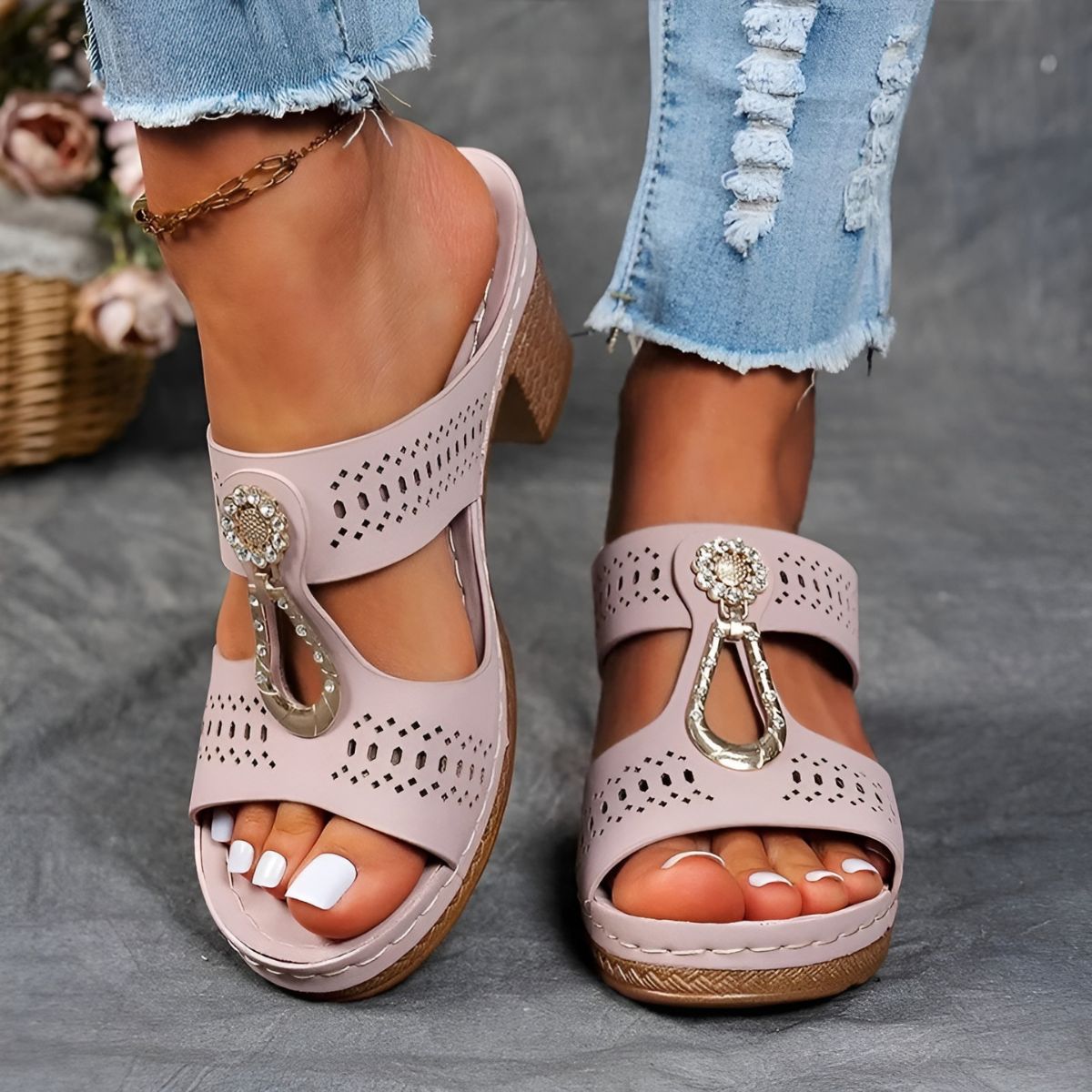Mathilde™ | Sandales Orthopédiques Chic et Confortables