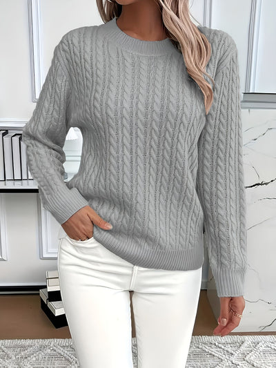 Audrey™ | Pull à Manches Longues Côtelé