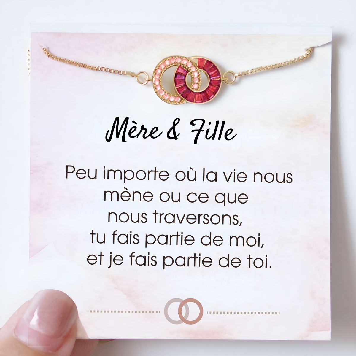 LienCoeur™ | Bracelet Mère-Fille Personnalisé