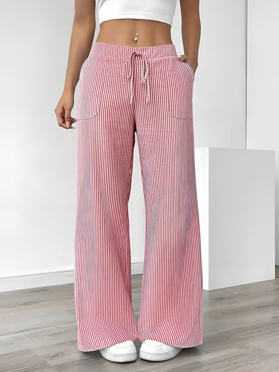 Disa™ | Pantalon Rayé Élégant