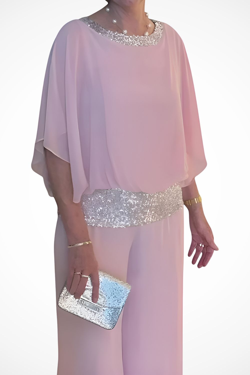 Clémentine™ | Ensemble Élégant en Mousseline de Soie