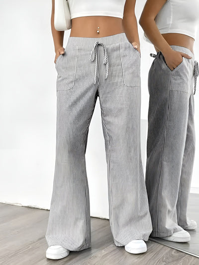 Disa™ | Pantalon Rayé Élégant