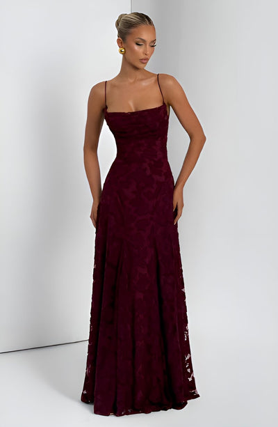 Émilie™ | Robe longue à Corset en Dentelle