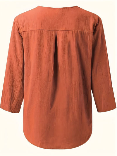 Minda™ | Blouse en Coton et Lin