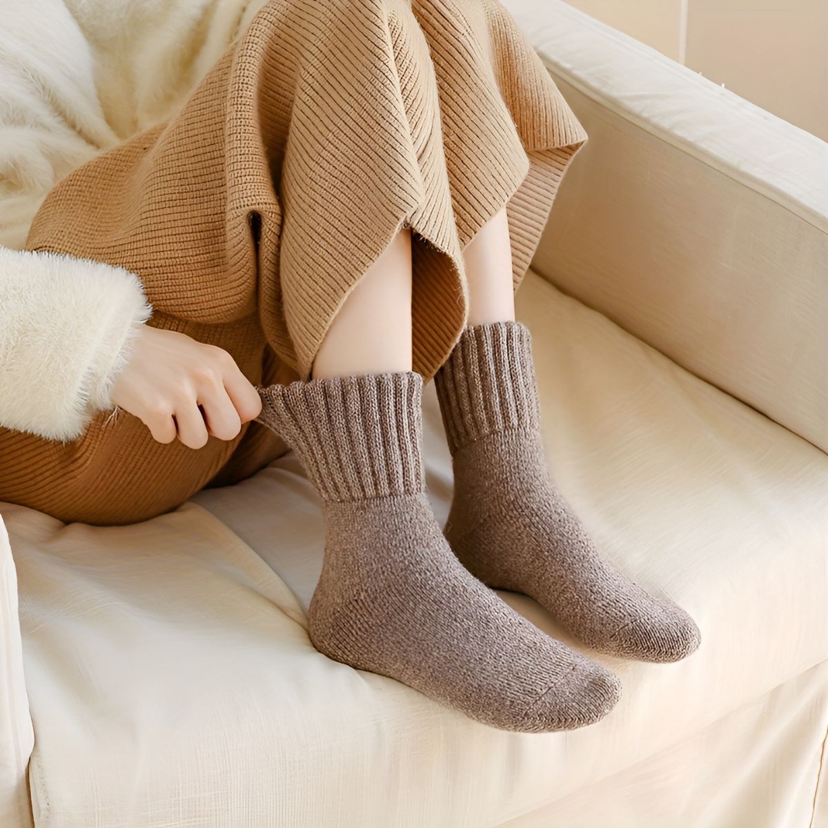 Chaudouce™ | Lot de 5 paires de Chaussettes Teddy