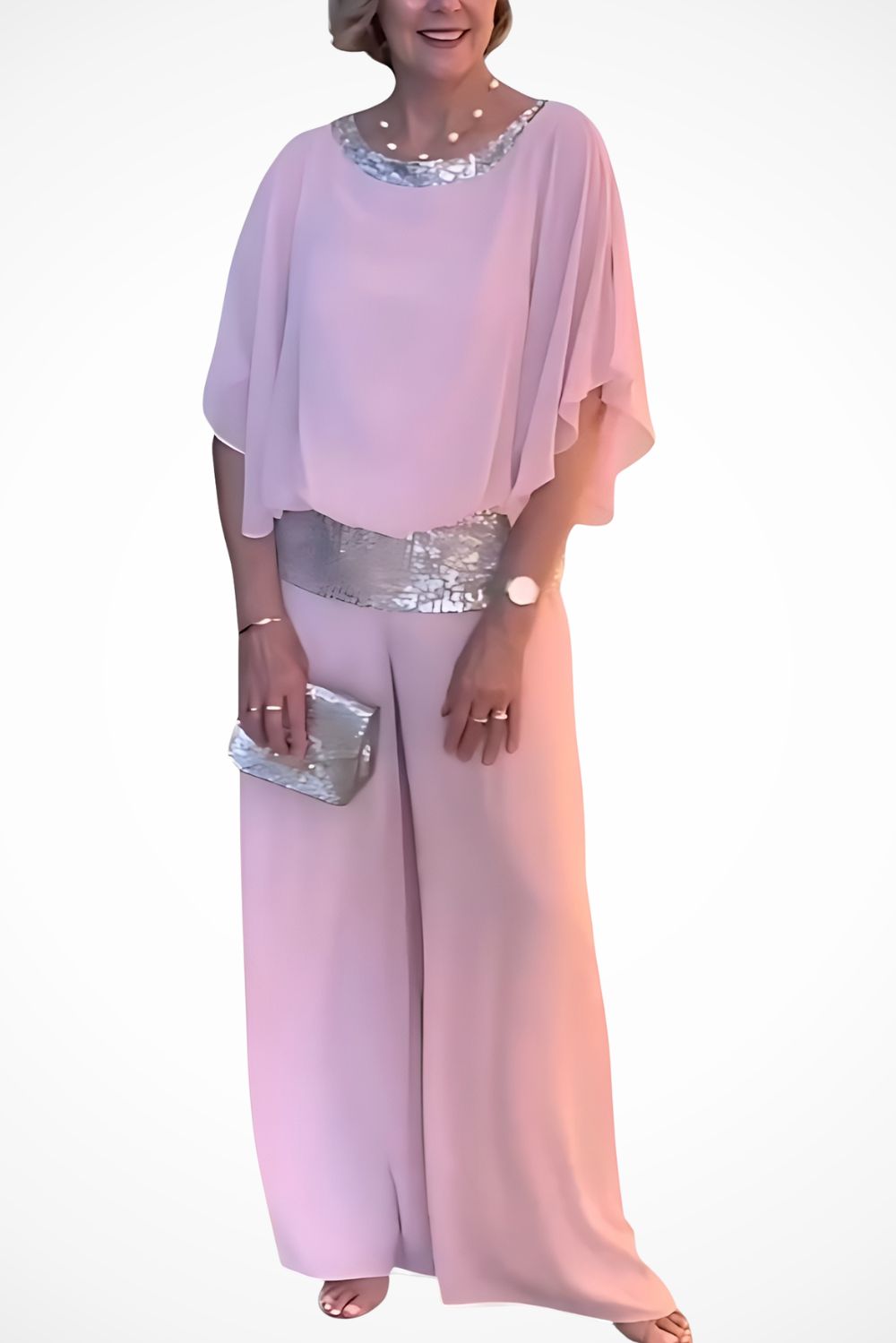 Clémentine™ | Ensemble Élégant en Mousseline de Soie