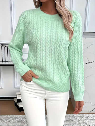 Audrey™ | Pull à Manches Longues Côtelé