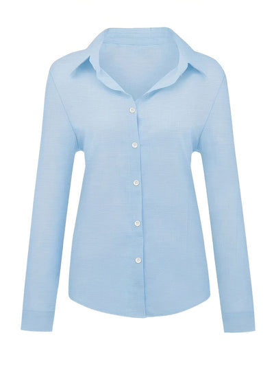 Michèle™ | Chemise en Lin à Manches Longues