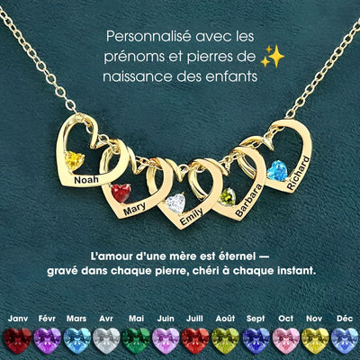 Coeurlien™ | Collier Personnalisé pour Maman & Mamie
