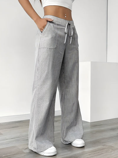 Disa™ | Pantalon Rayé Élégant