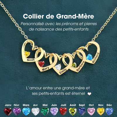 Coeurlien™ | Collier Personnalisé pour Maman & Mamie