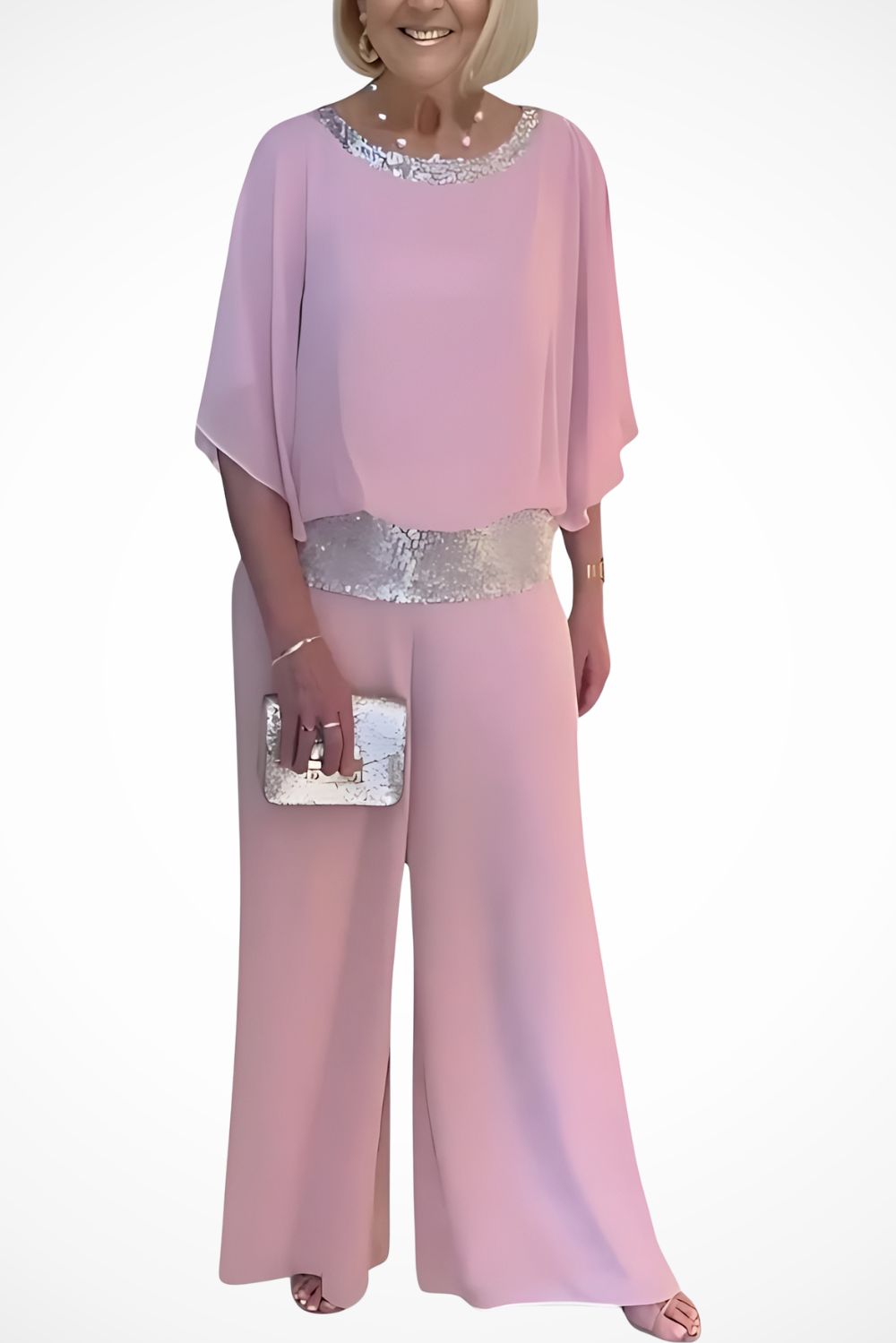 Clémentine™ | Ensemble Élégant en Mousseline de Soie