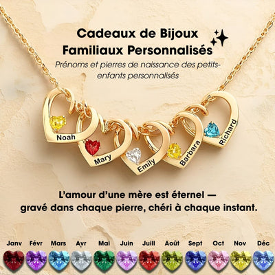 Coeurlien™ | Collier Personnalisé pour Maman & Mamie