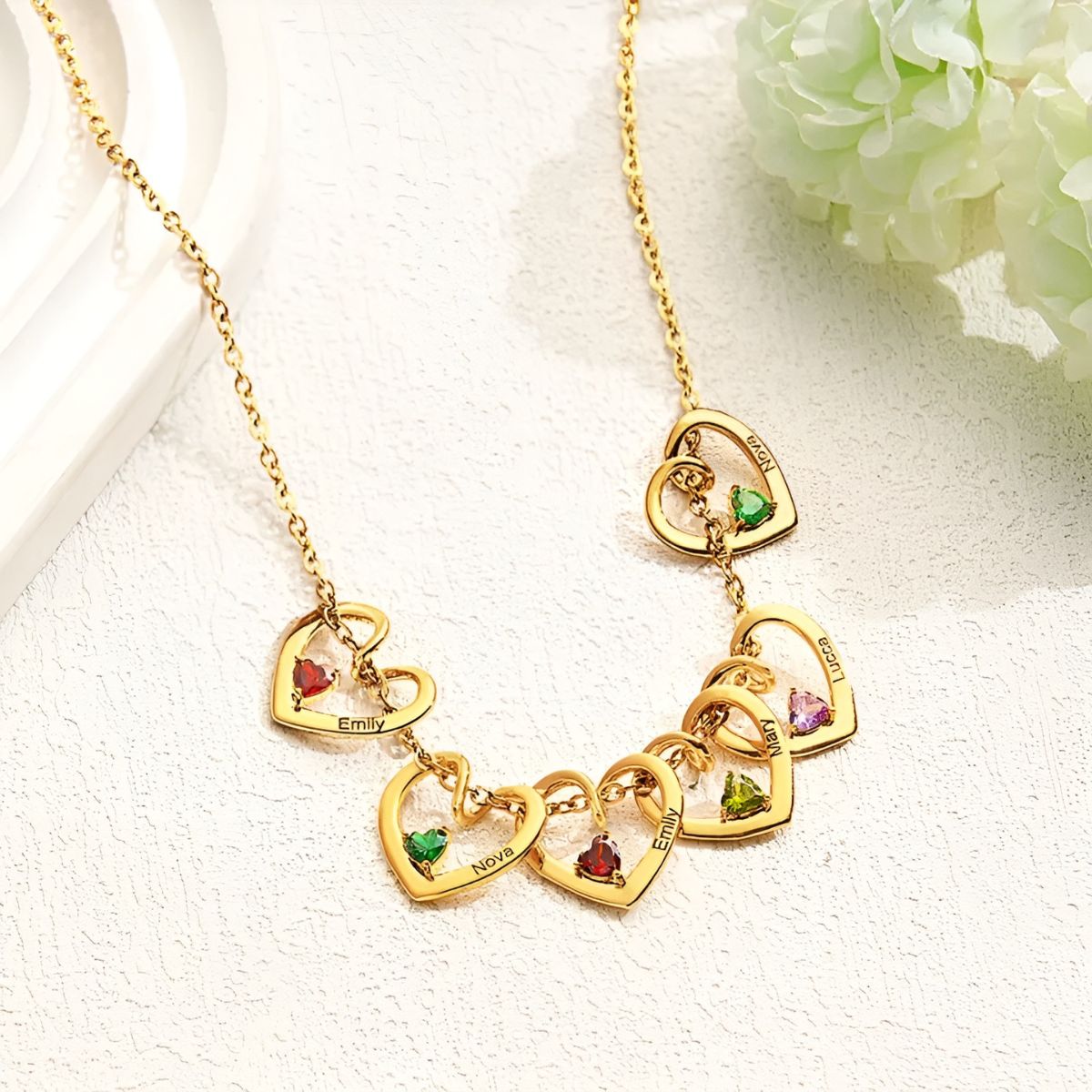 Coeurlien™ | Collier Personnalisé pour Maman & Mamie