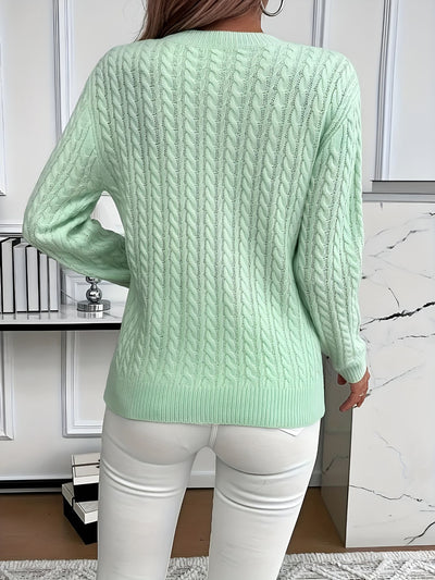 Audrey™ | Pull à Manches Longues Côtelé