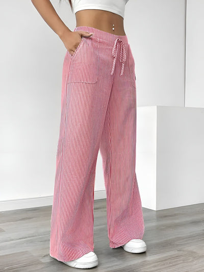 Disa™ | Pantalon Rayé Élégant
