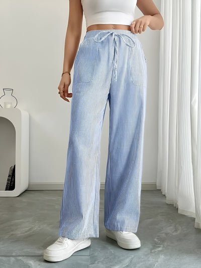 Disa™ | Pantalon Rayé Élégant