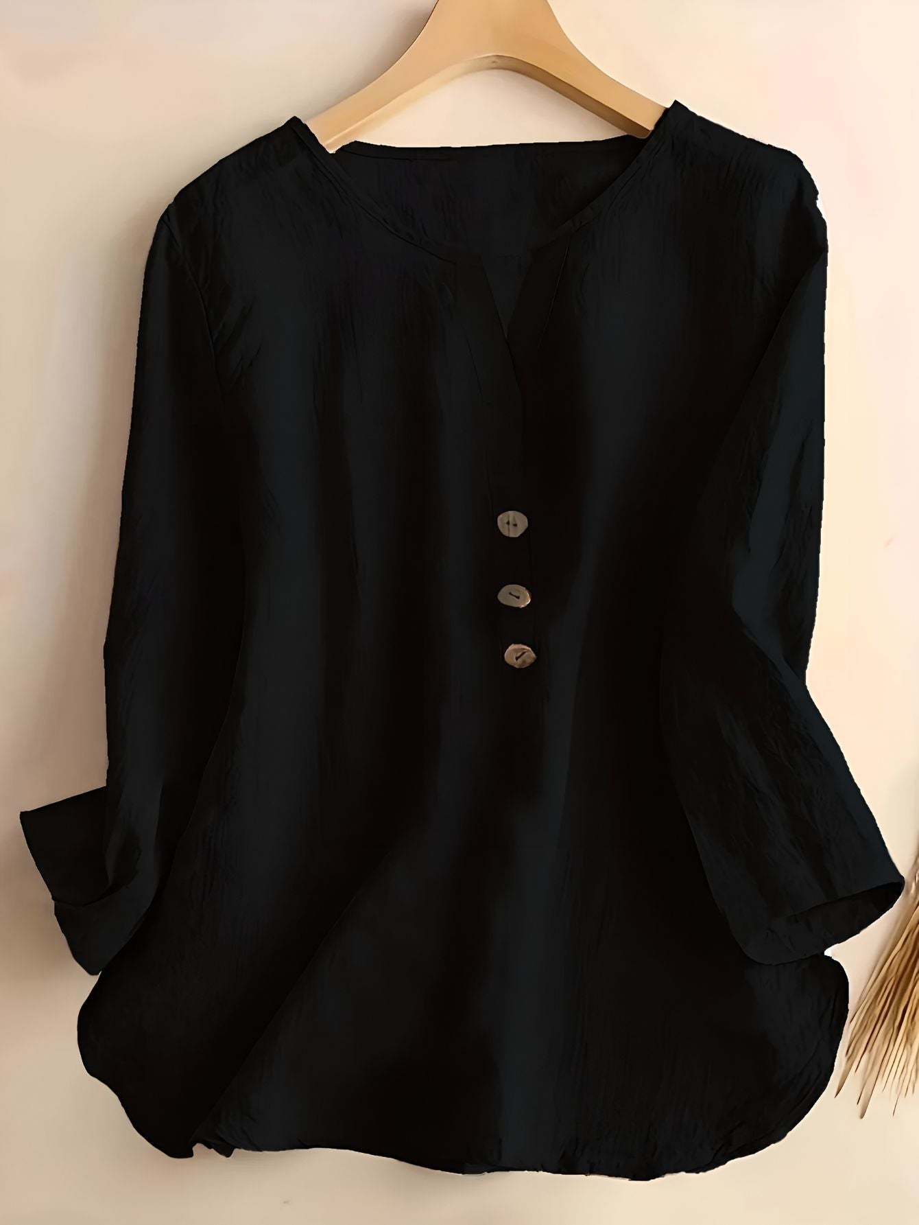 Minda™ | Blouse en Coton et Lin