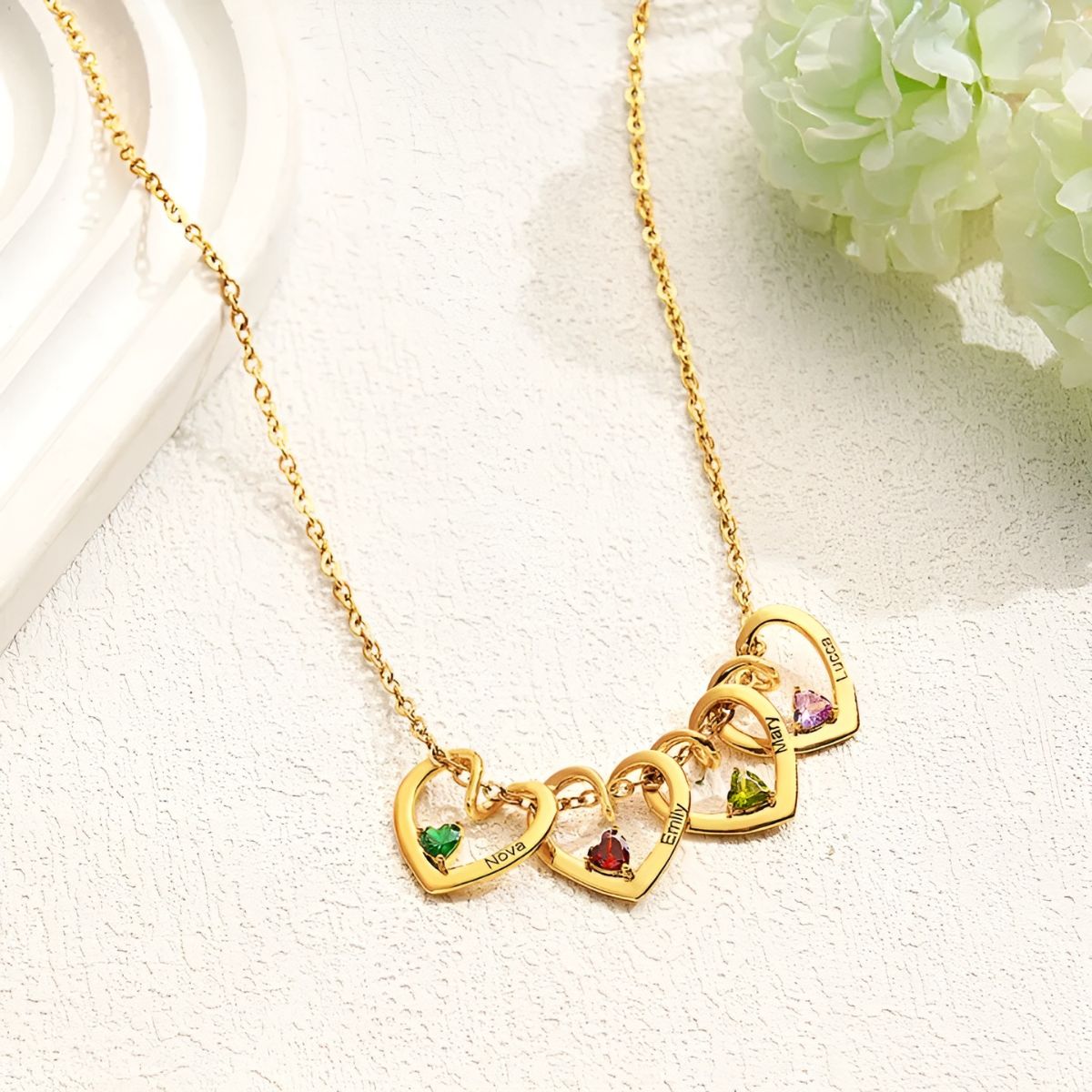 Coeurlien™ | Collier Personnalisé pour Maman & Mamie