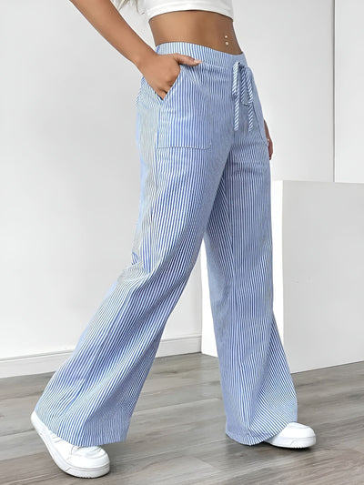 Disa™ | Pantalon Rayé Élégant