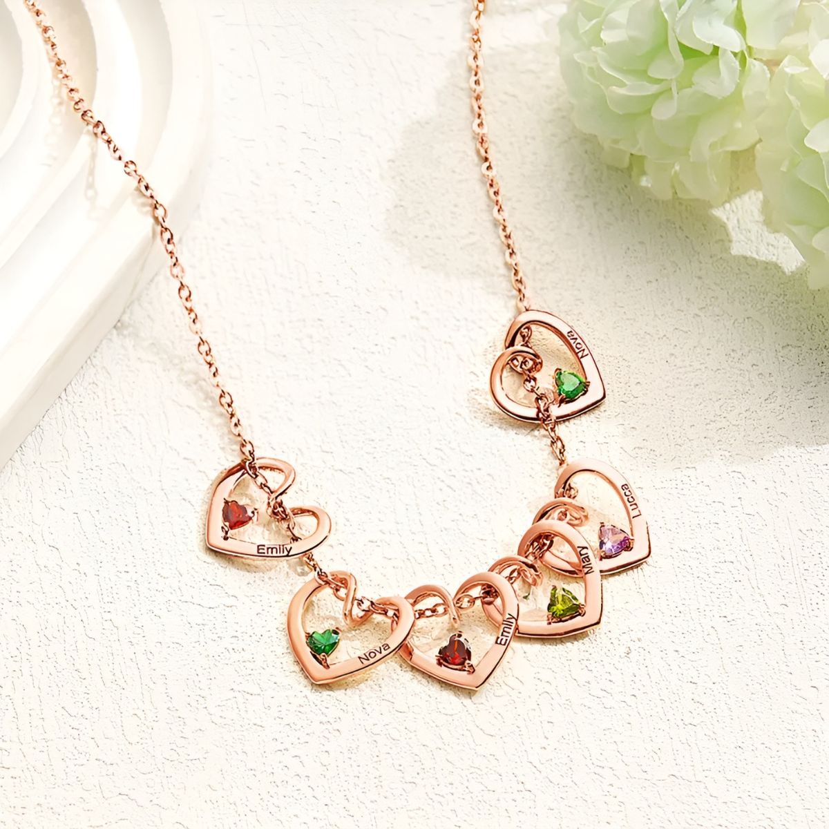 Coeurlien™ | Collier Personnalisé pour Maman & Mamie