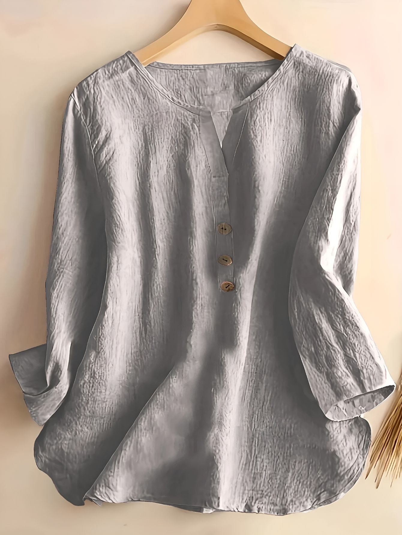 Minda™ | Blouse en Coton et Lin