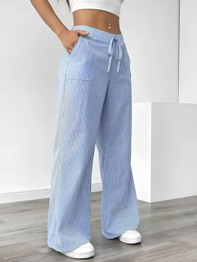 Disa™ | Pantalon Rayé Élégant