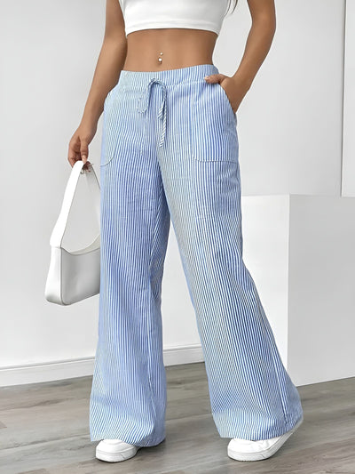 Disa™ | Pantalon Rayé Élégant