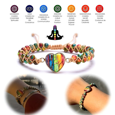 Zénaïde™ | Bracelet Ajustable Boho-Chic pour le Chakra du Cœur