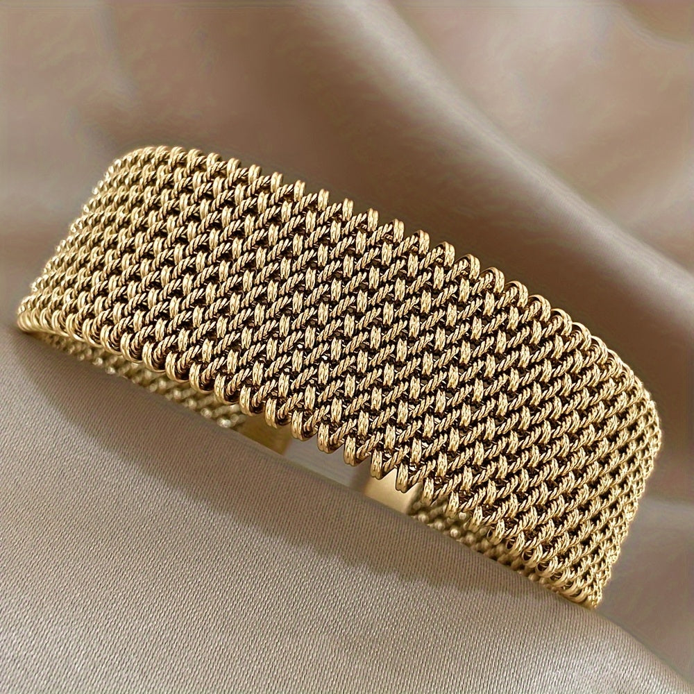 Ysaline™ | Bracelet en Acier Inoxydable Plaqué Or 18k