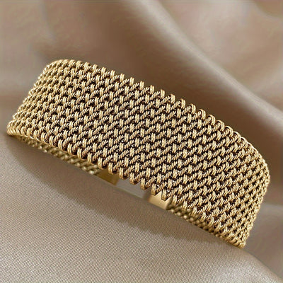 Ysaline™ | Bracelet en Acier Inoxydable Plaqué Or 18k