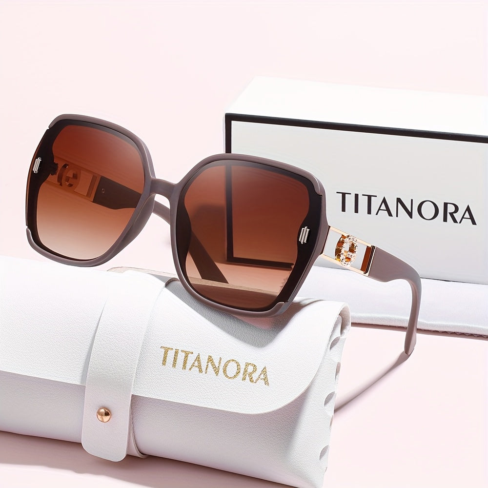 Titanora™ | Lunettes de luxe surdimensionnées et carrées