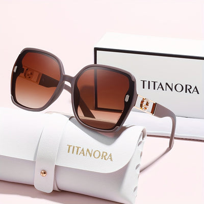 Titanora™ | Lunettes de luxe surdimensionnées et carrées