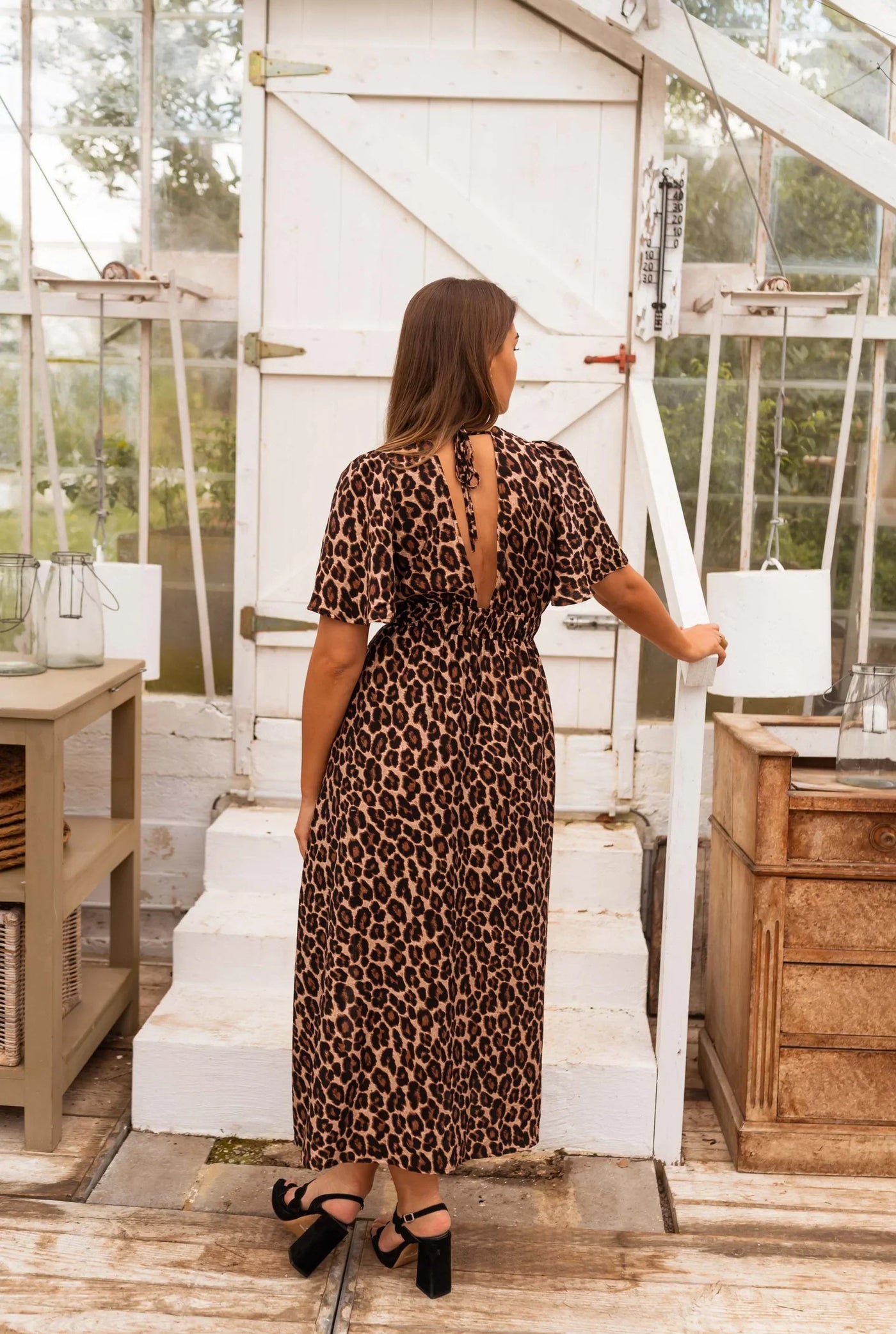 Marion™ | Robe Longue à Imprimé Léopard