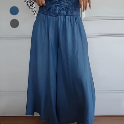 Caroline™ | Pantalon Large avec Ceinture Froncée
