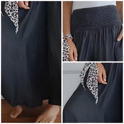 Caroline™ | Pantalon Large avec Ceinture Froncée