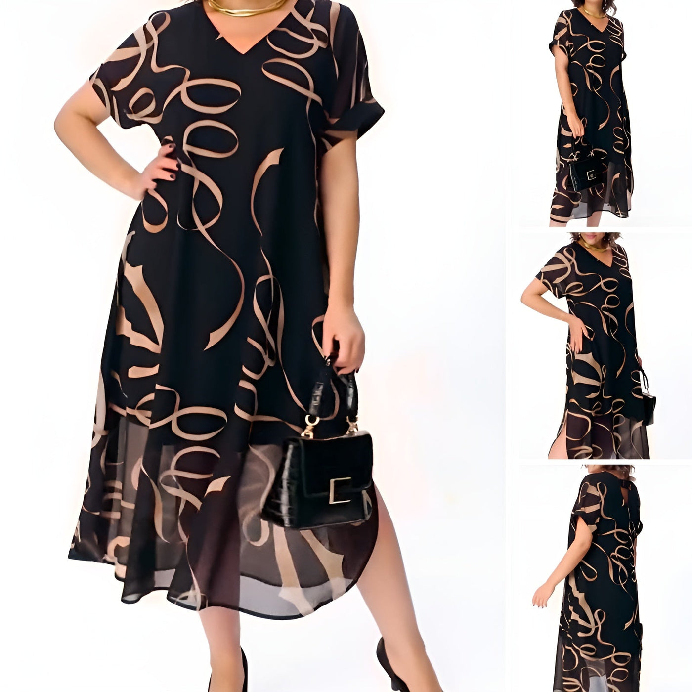 Clémence™ | Robe Midi Fluide