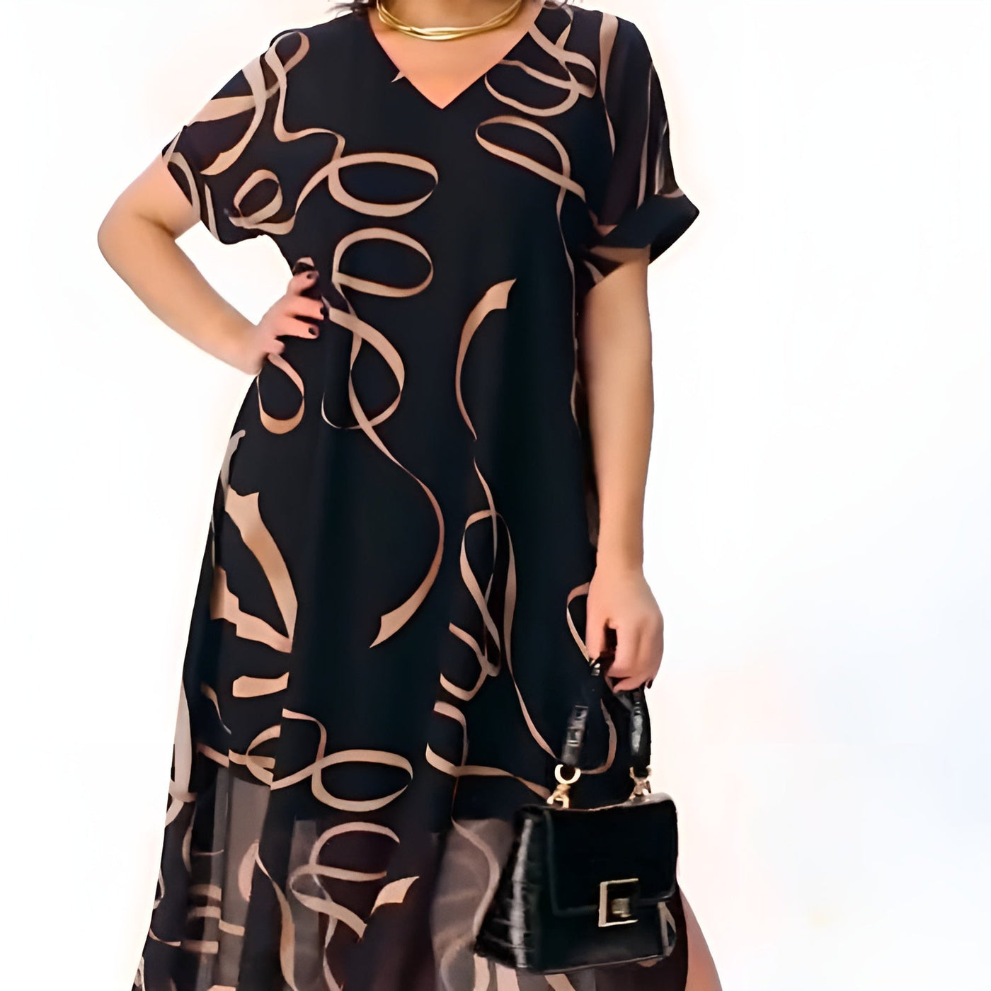 Clémence™ | Robe Midi Fluide